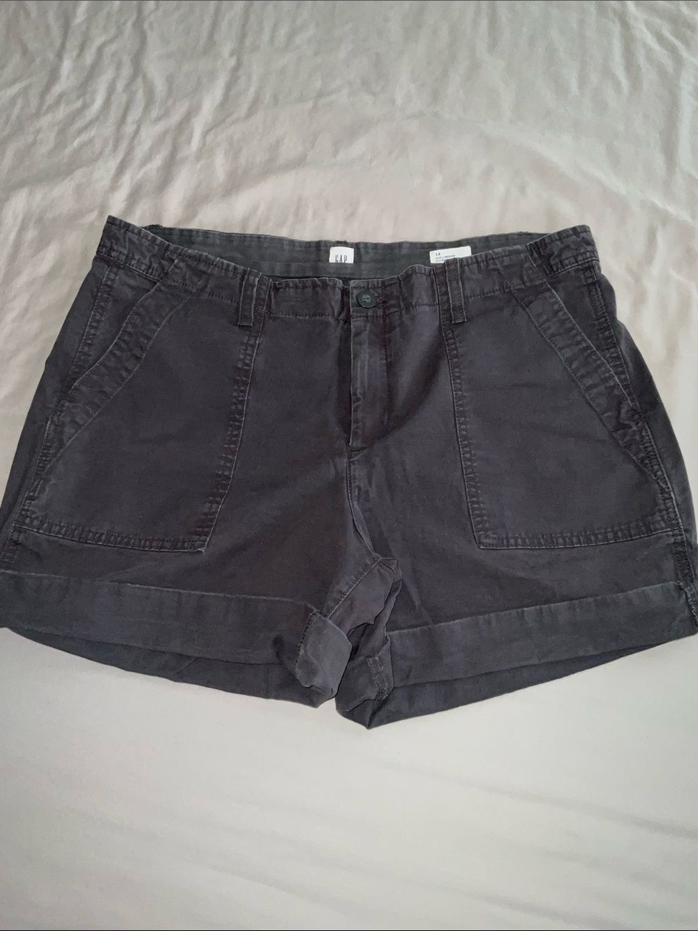 GAP Gray Girlfriend Chino Shorts